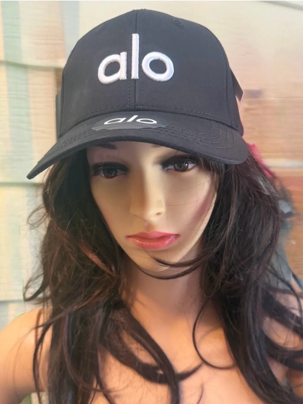 ALO Yoga Black Logo Baseball Cap